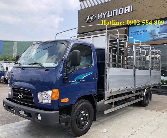 Hyundai Mighty 110SL thùng mui bạt, thùng kín, dài 5m7 lọt lòng tải trọng cao